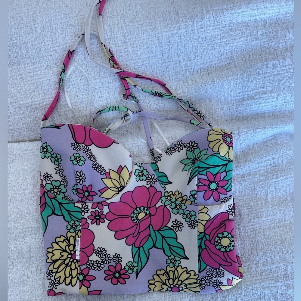 Zara Floral Top and Skirt set